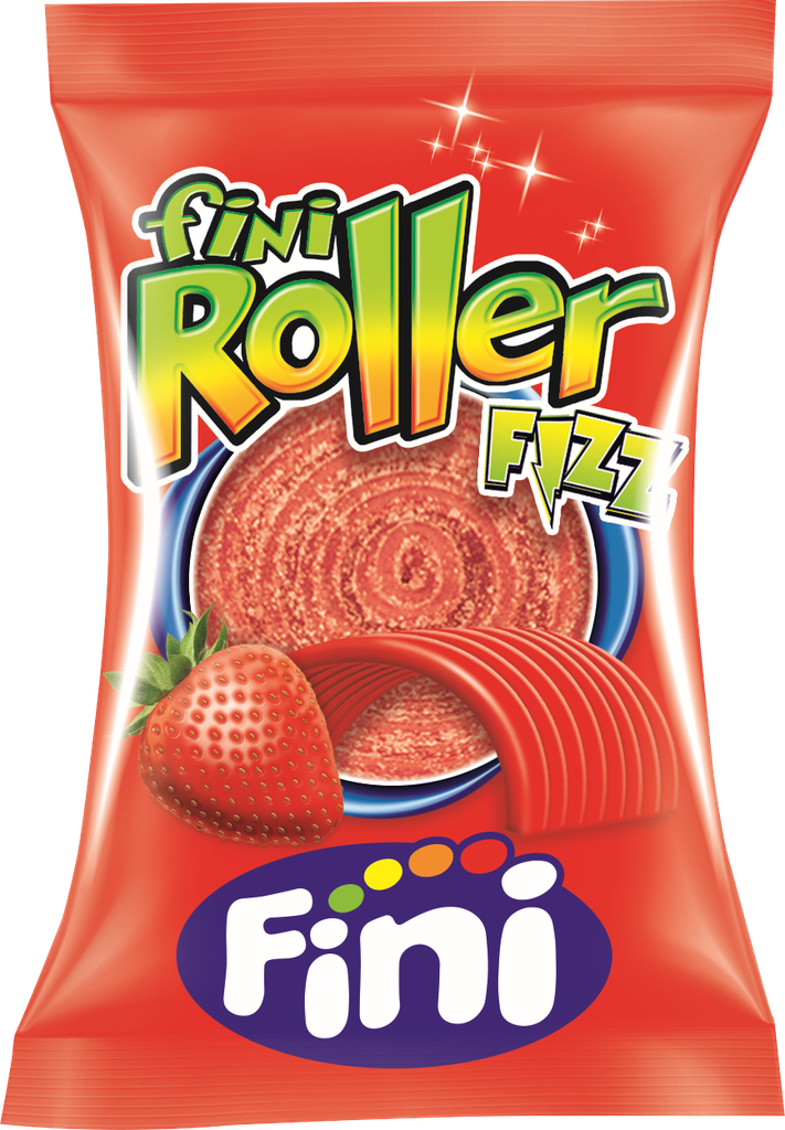 FINI JELLY ROLLER SOUR STRAWBERRY 20GM