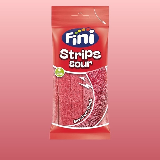 FINI JELLY SOUR STRAWBERRY TONGUES BELTS 90GM