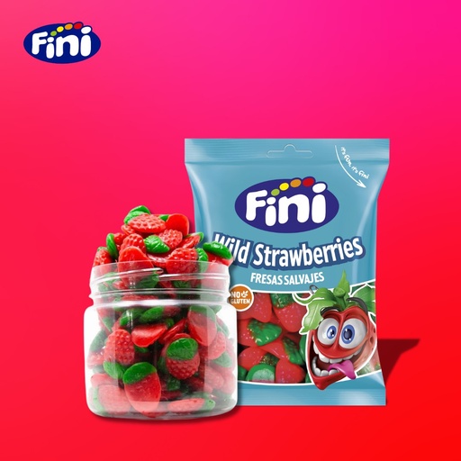 FINI JELLY CLEAR WILD STRAWBERRIES 90GM
