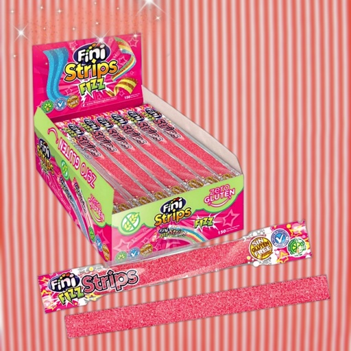 FINI FIZZ STRIPS STRAWBERRY (ZERO GLUTEN) 10GM