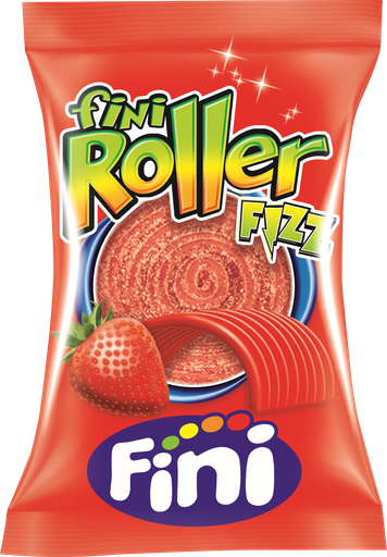 FINI JELLY ROLLER SOUR STRAWBERRY 20GM